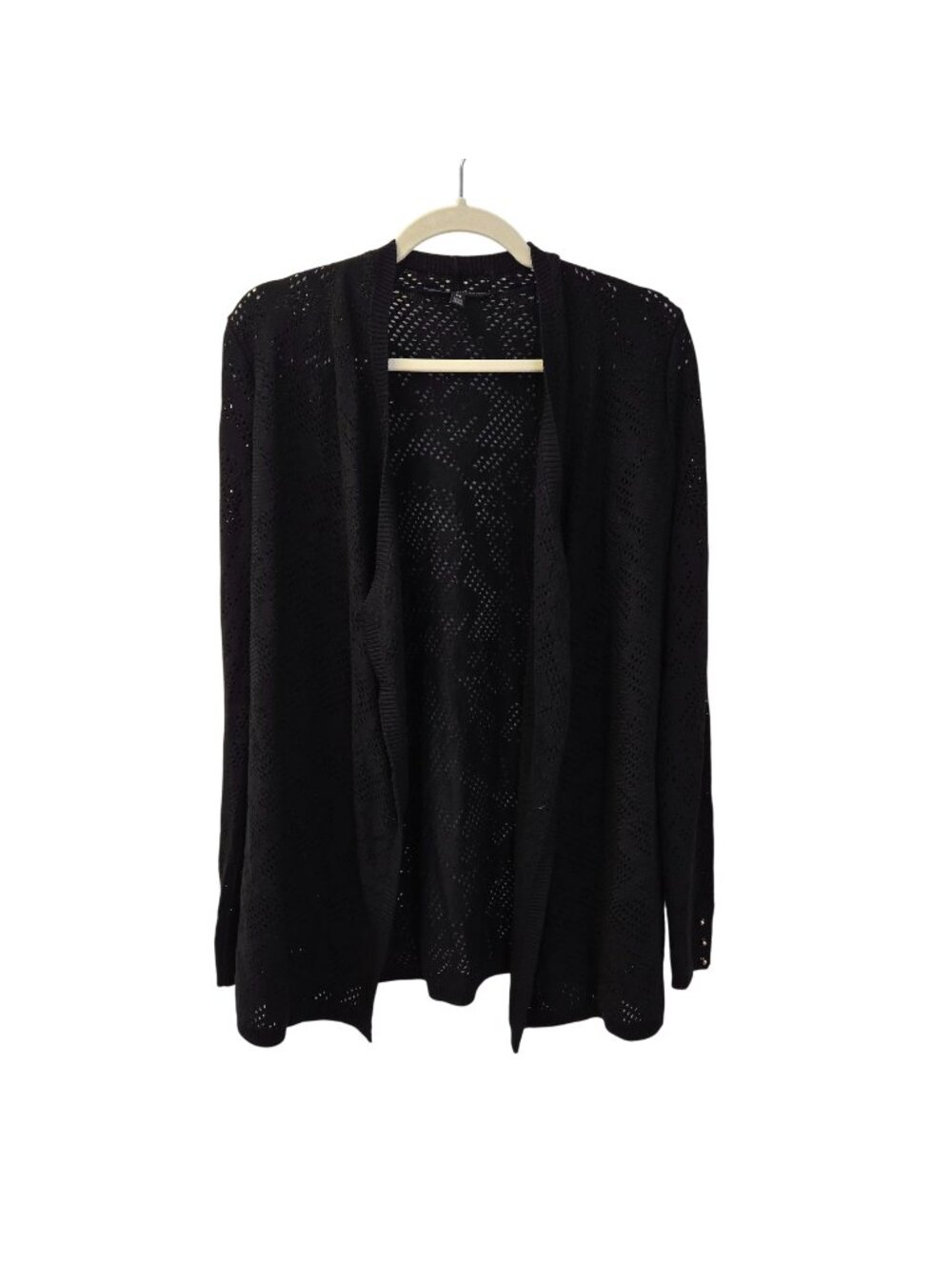 White House Black Market Open Crochet Knit Cardigan Sweater Size XS